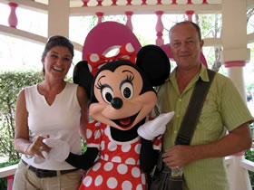 Disneyland with wife & Minney